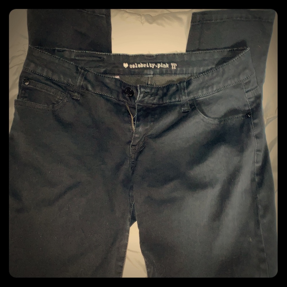 Cute Straight Leg Black Jeans